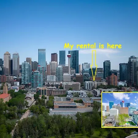 Entire Condo Downtown, Walk To Bmo & Stampede, Parking, 1,5 Hrs To Banff Calgary Exterior photo